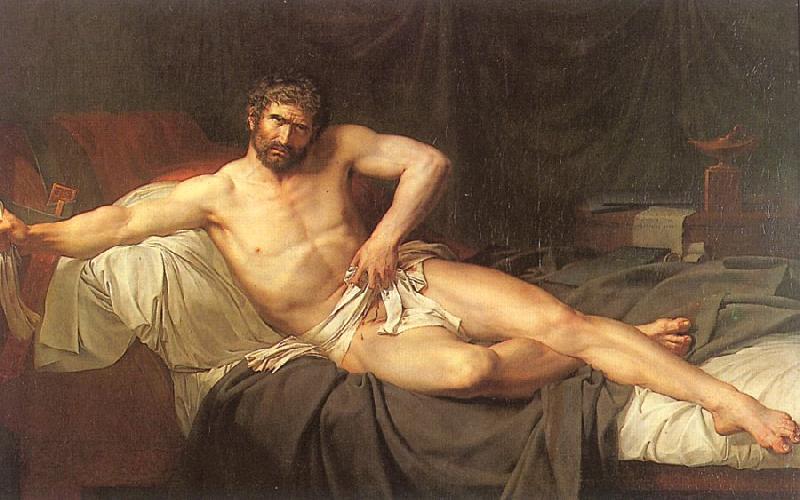 Lethiere, Guillaume Guillon Death of Cato of Utica oil painting picture
